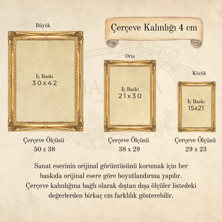 Madame Lerolle (1882) Yeşil Vintage Tablo