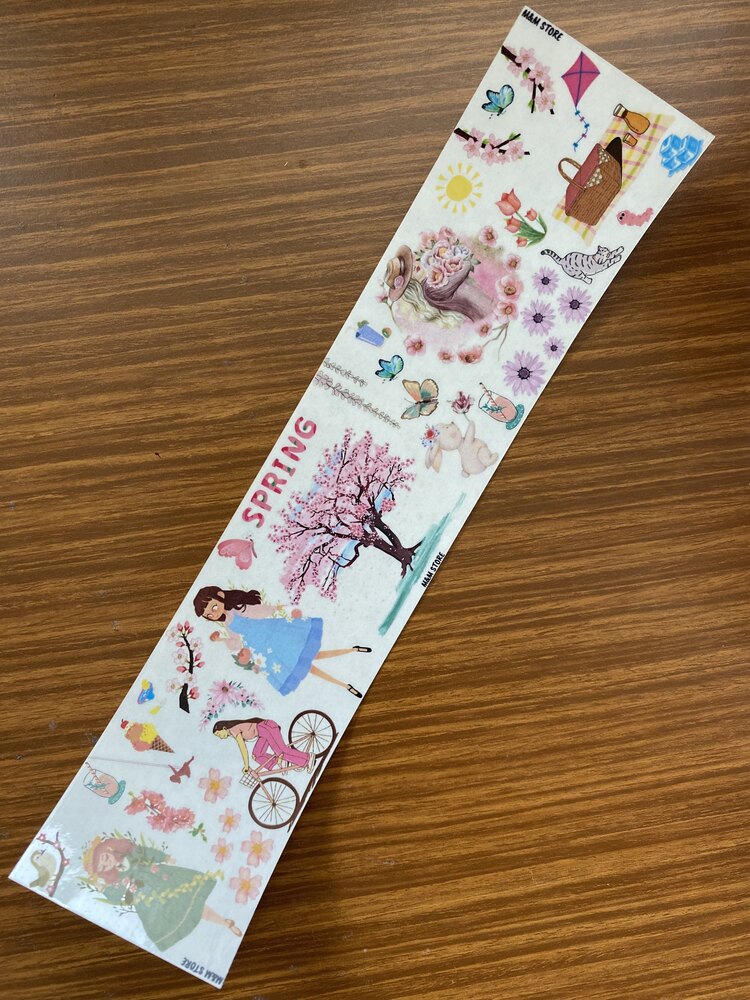 Spring Sticker Bloğu ( Saydam Kağıt) 