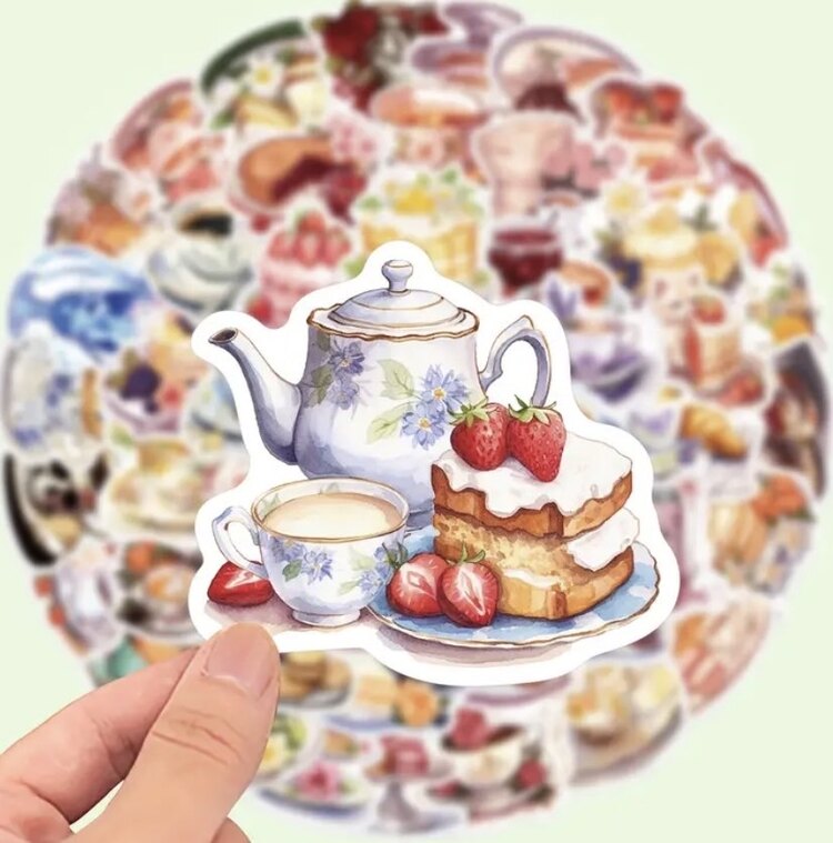 Çay Saati Sticker Seti