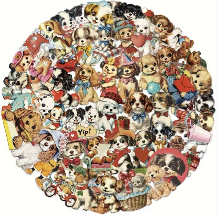 Sevimli Köpekler Sticker Seti 