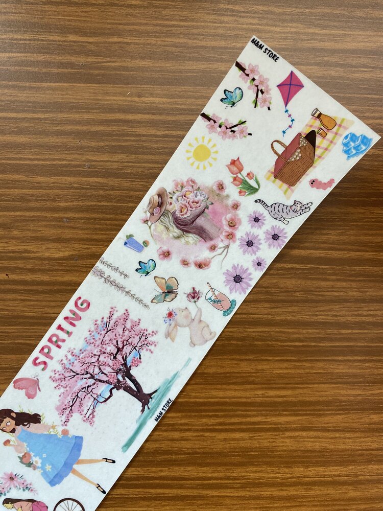 Spring Sticker Bloğu ( Saydam Kağıt) 