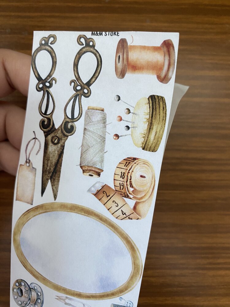 Vintage Terzi Sticker Bloğu ( opak kâğıt) 