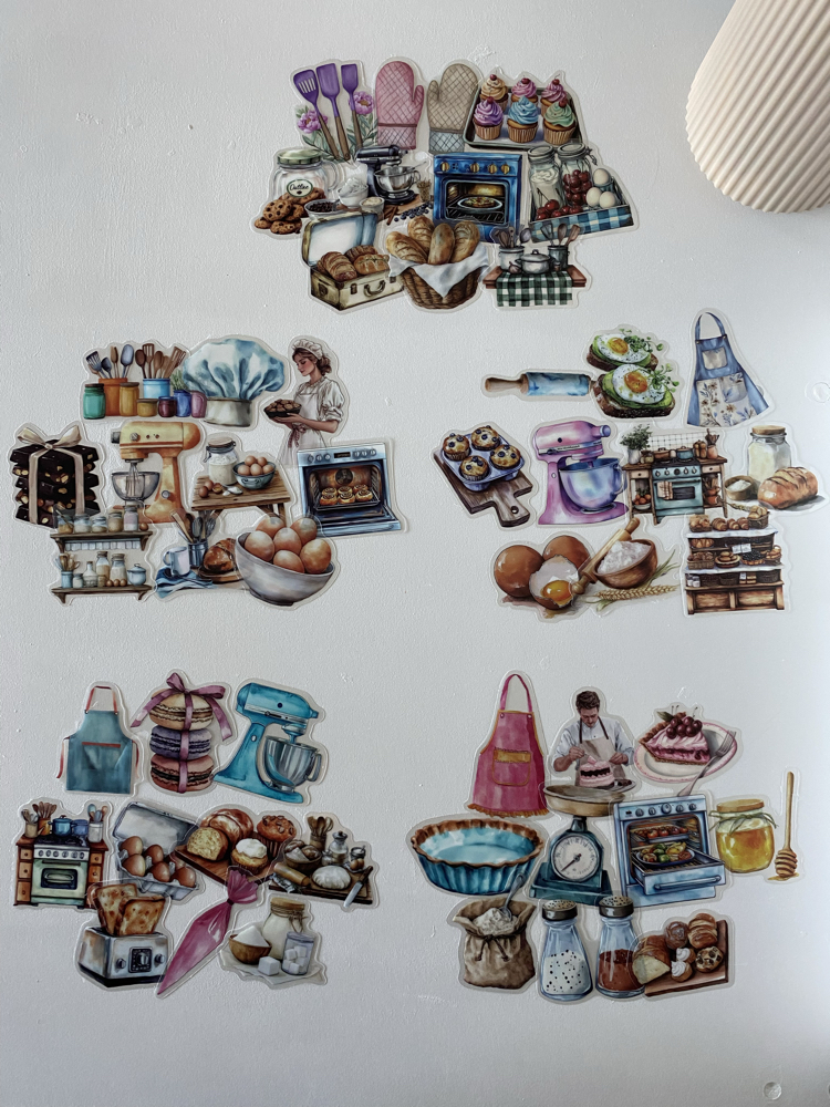Pişirme/Mutfak Temalı Sticker Seti