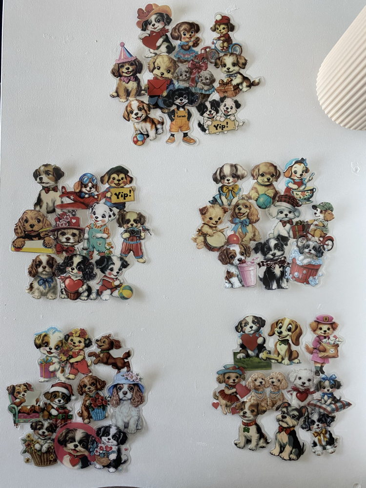 Sevimli Köpekler Sticker Seti 