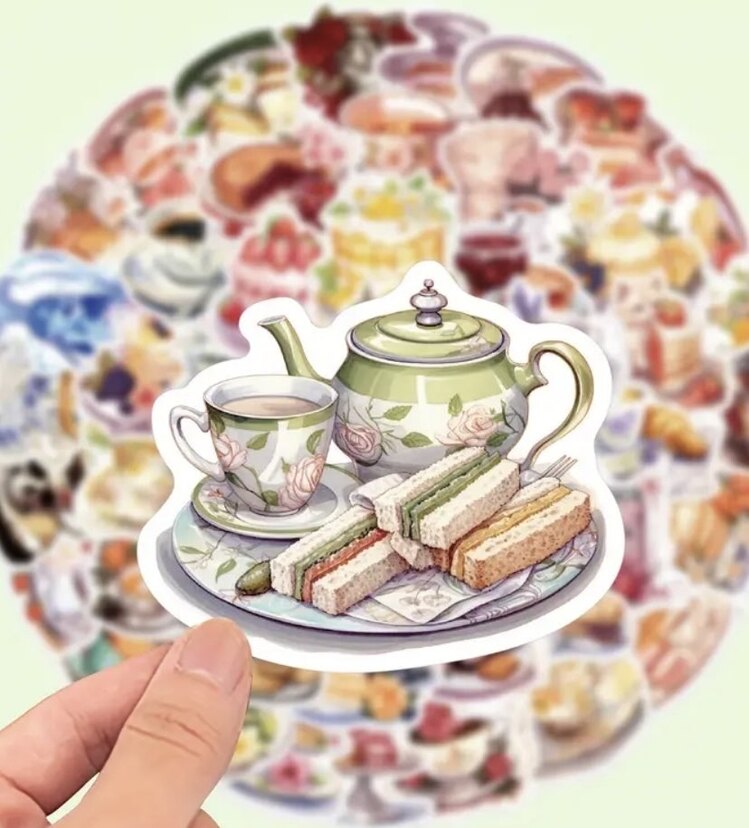 Çay Saati Sticker Seti