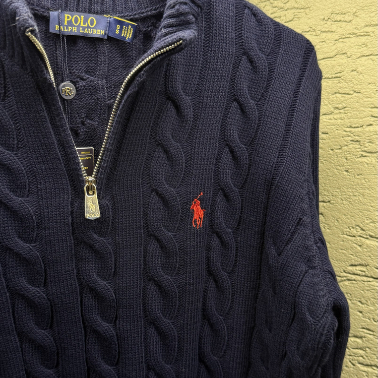 POLO RALPH LAUREN YARIM FERMUAR TRİKO KAZAK