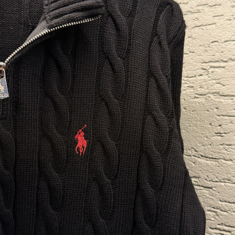 POLO RALPH LAUREN YARIM FERMUAR ÖRGÜLÜ TRİKO