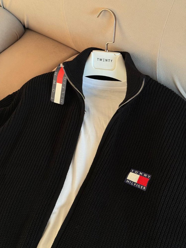 TOMMY HİLFİGER  PREMİUM TRİKO HIRKA 
