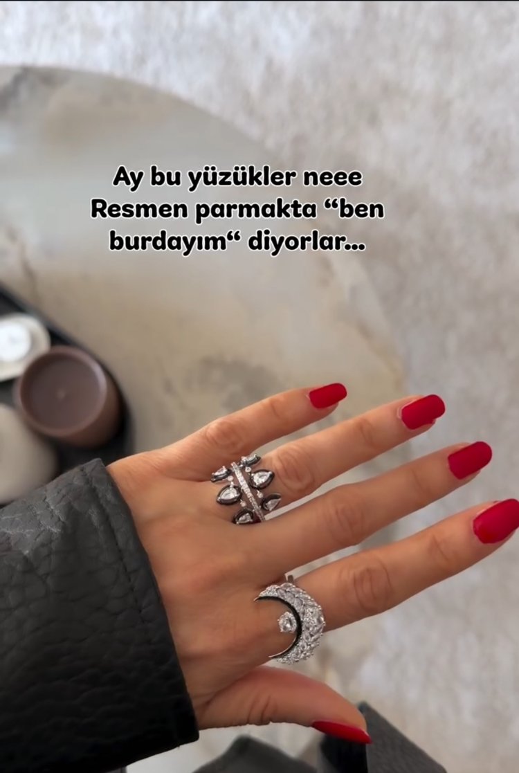 Sıra damla taş yüzük