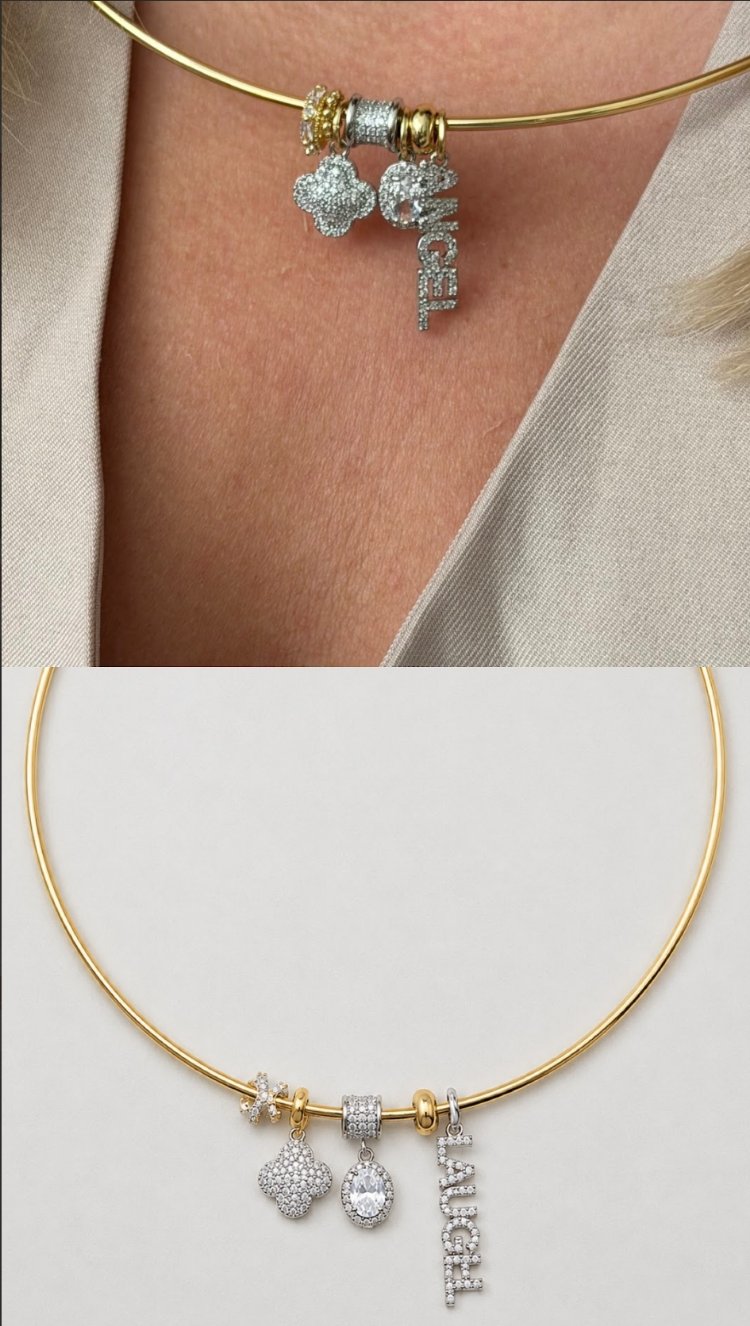 Angel taş choker