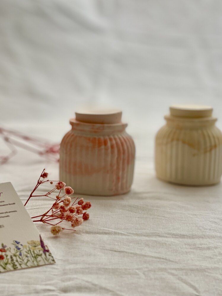 Sakura Soft -Ahşap Fitilli Kokulu Mum Seti