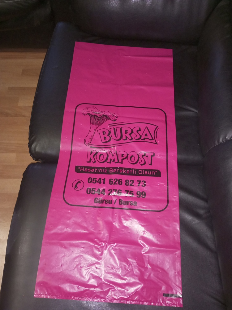 35x85 cm YEŞİL RENKLİ MANTAR EKİM POŞETİ- 10 kg