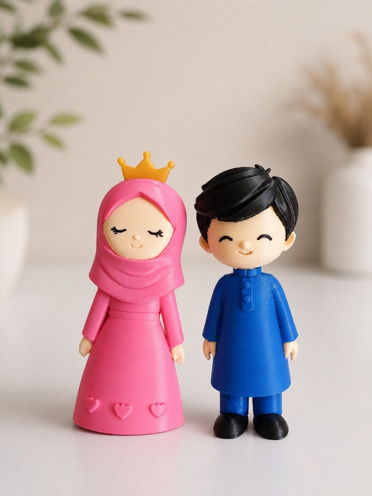 2 adet erkek ve kız cocuk 15 cm