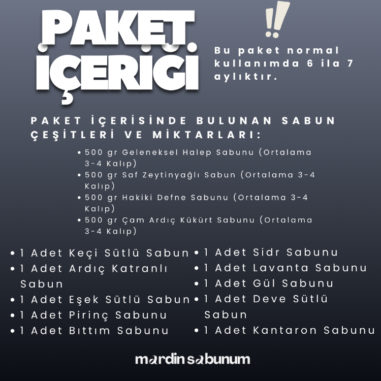 En Avantajlı Bereketli Stok Paketi ( 14 Çeşit - 3,5/4kg )