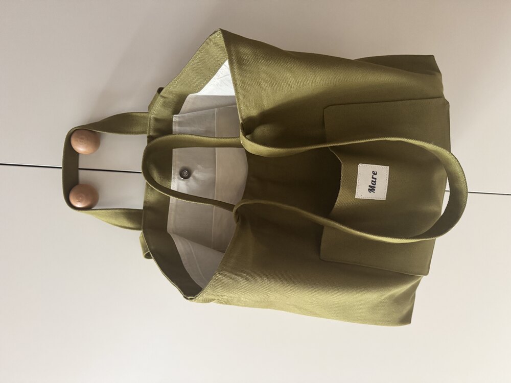 Kanvas tote (yağ yeşili)