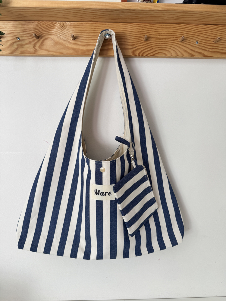 Denim çizgiler large boy