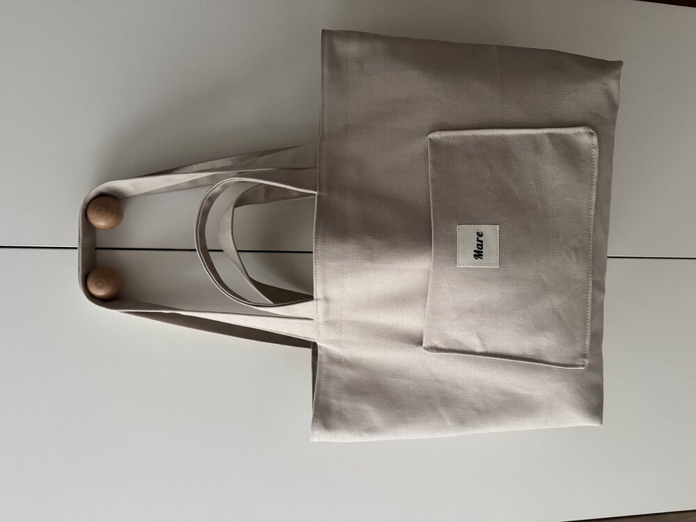 Kanvas tote (bej)