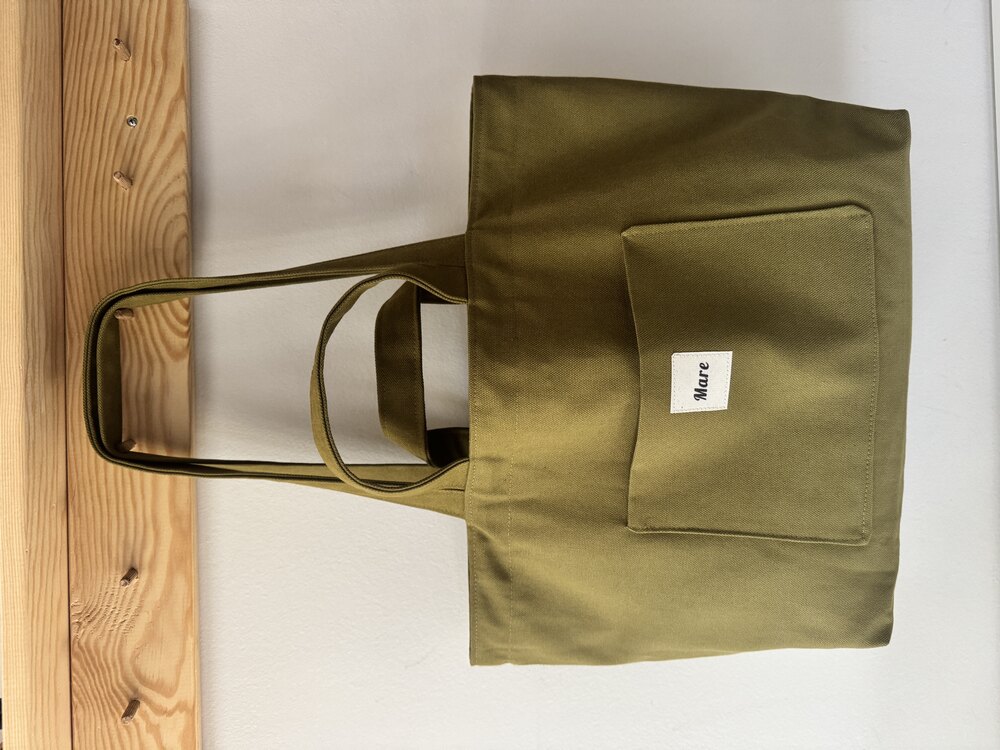 Kanvas tote (yağ yeşili)