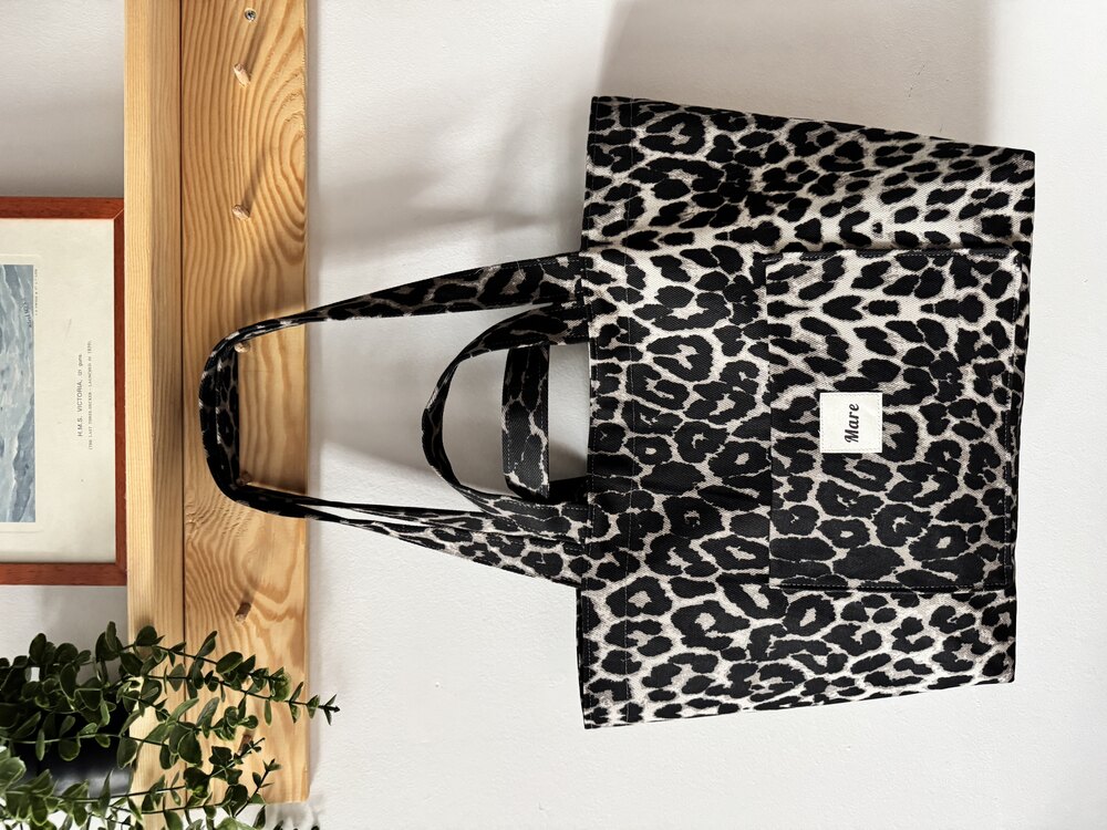 Gri Leopar tote