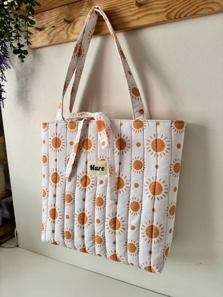 Kapitone tote (güneş)