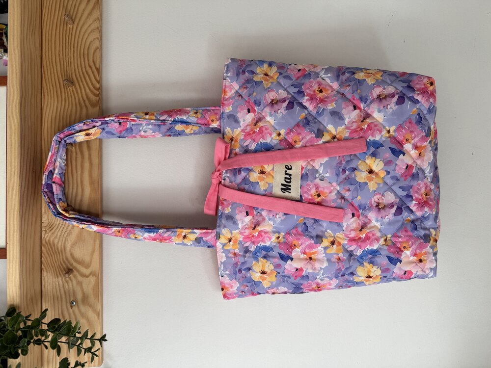 Mor pembe kapitone tote