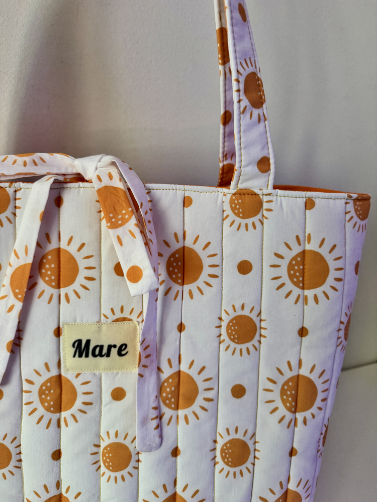 Kapitone tote (güneş)