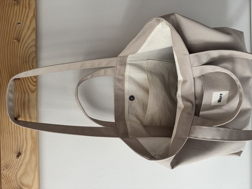Kanvas tote (bej)