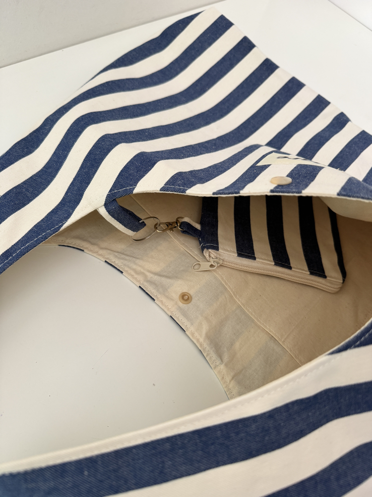 Denim çizgiler large boy