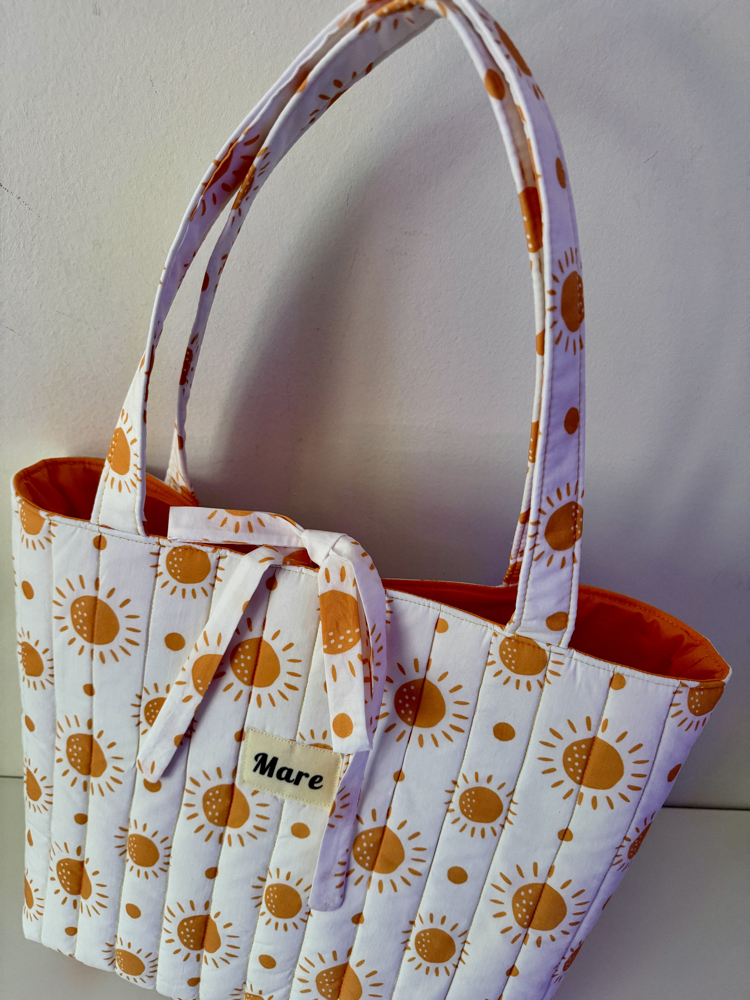 Kapitone tote (güneş)