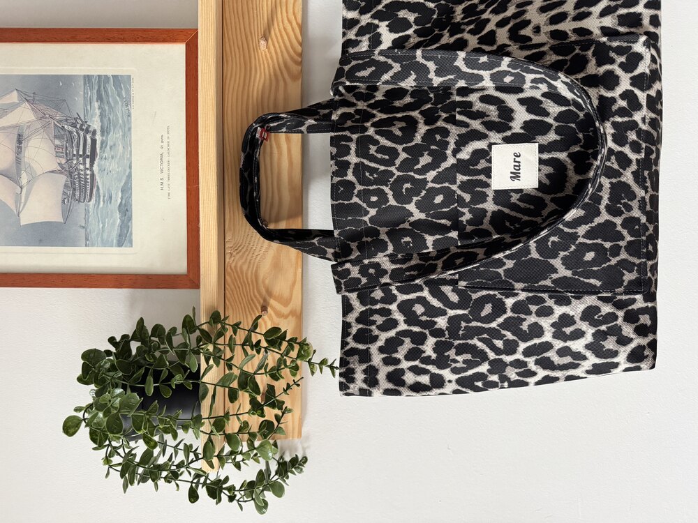 Gri Leopar tote