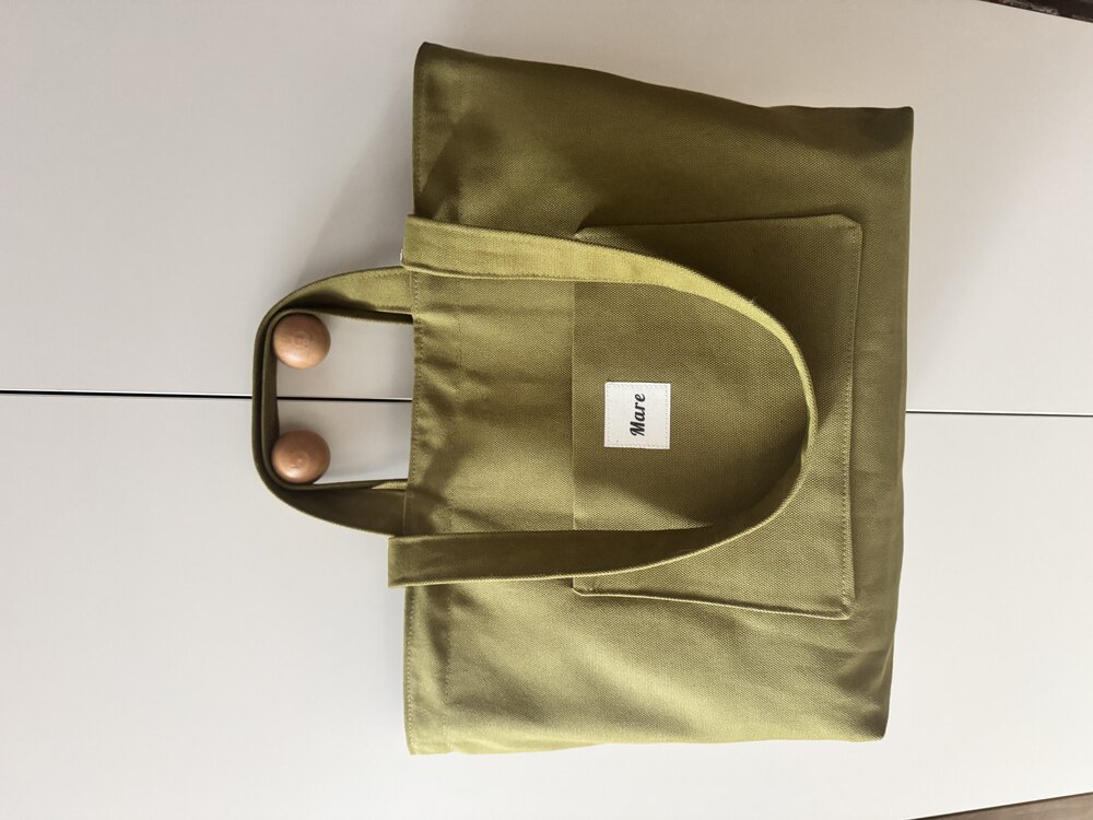 Kanvas tote (yağ yeşili)