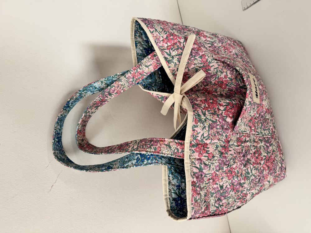 Mavi bahar xl tote çift taraflı