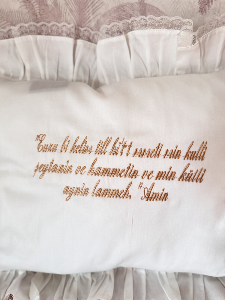 Nazar duası yastık 