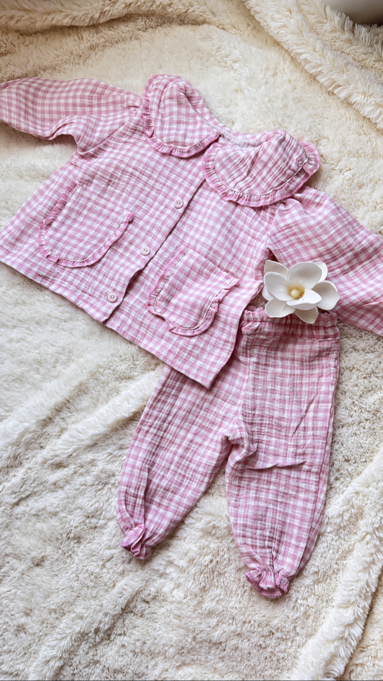 Kareli pijama takımı 1 yaş 