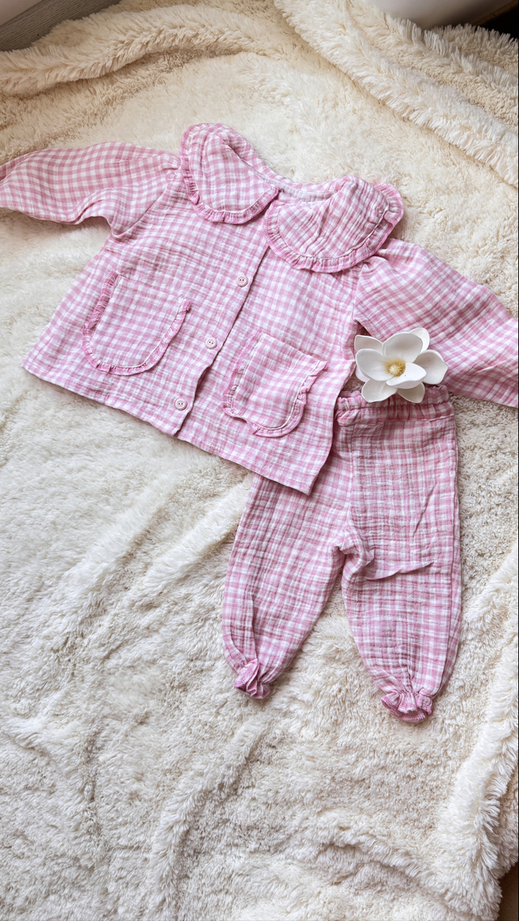 Kareli pijama takımı 5 yaş
