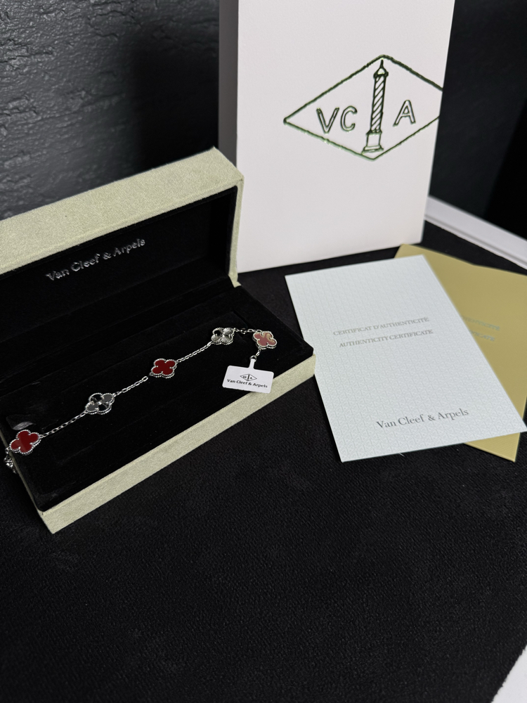 Van Cleef Gümüş Kırmızı