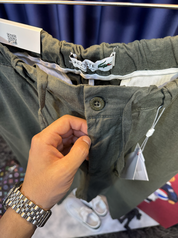 Lacoste %100 Keten Premium Pantolon 