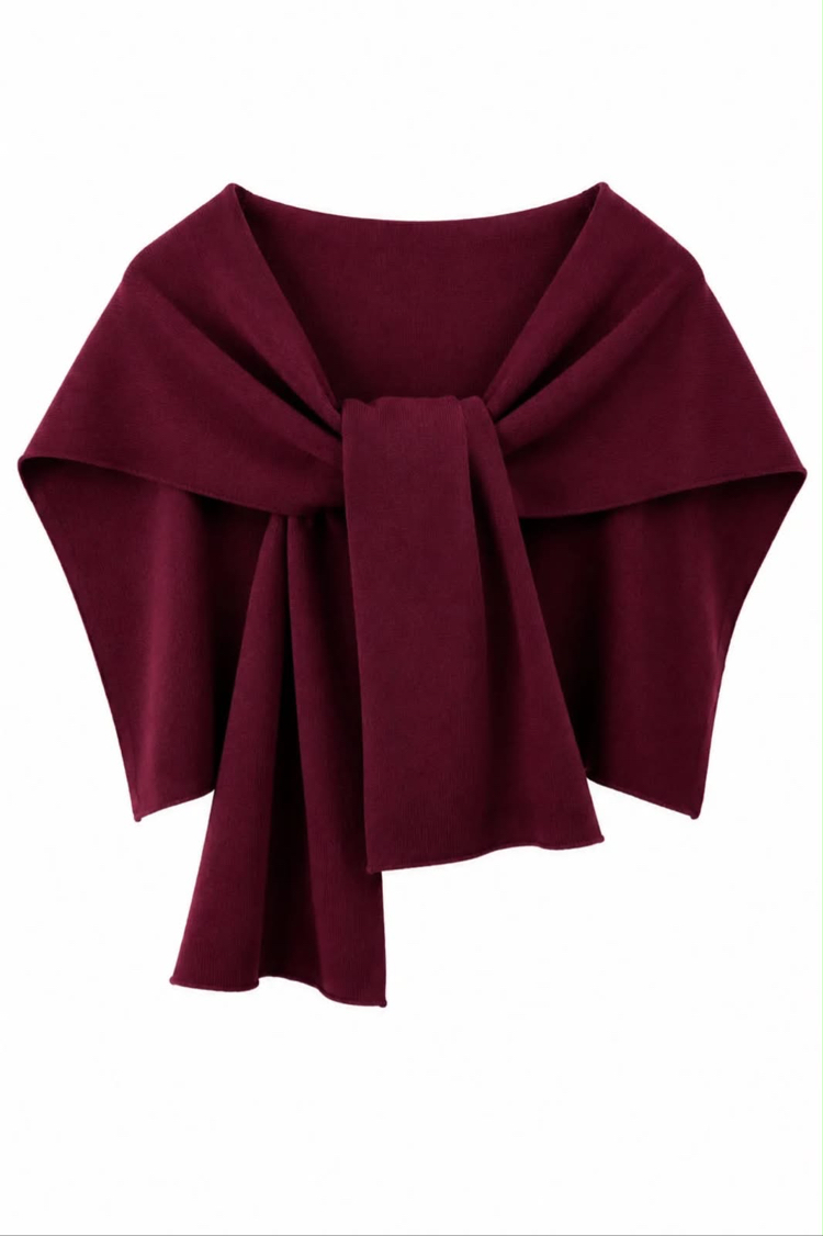 Triko omuz şalı (bordo) 