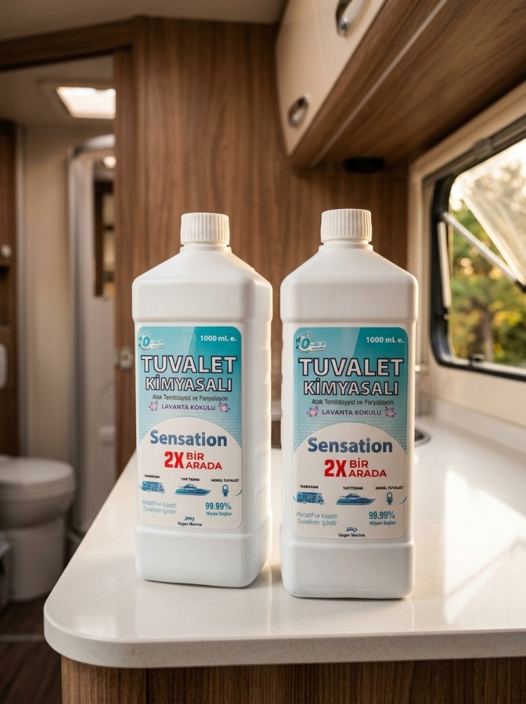 Sensation 2X Bir Arada Karavan & Tekne Tuvalet Kimyasalı (1000 ml)