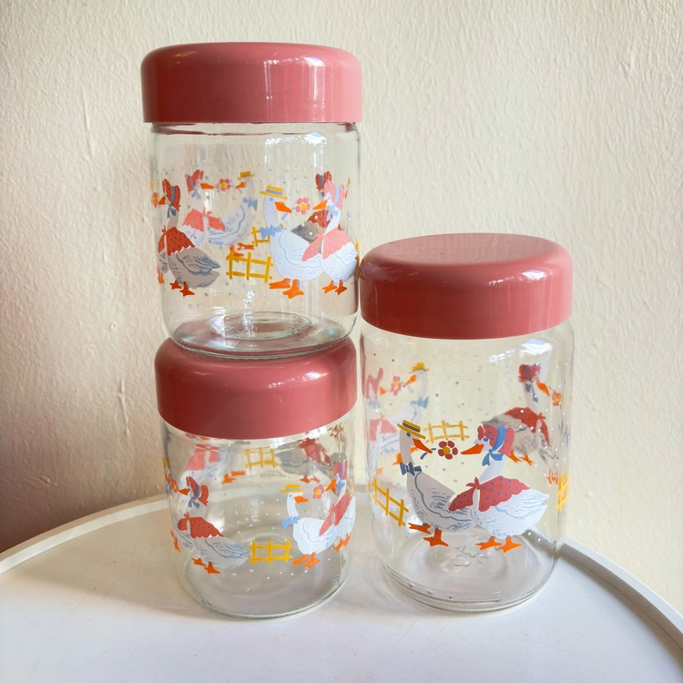 (660 ml) 80’s French Goose Jars 