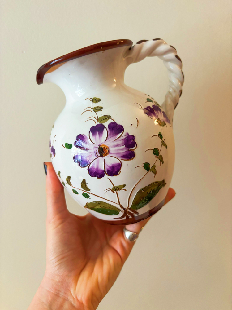 70’s Italian Handmade Ceramic Jug 
