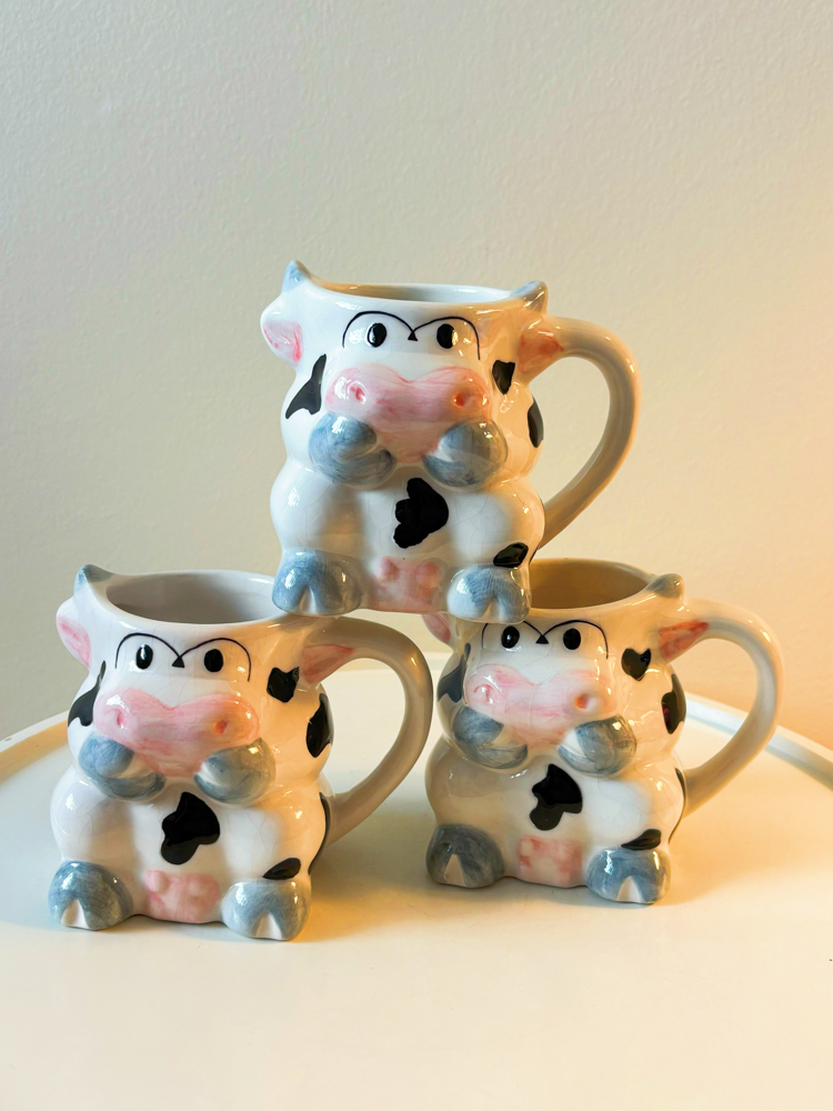 90’s Cow Ceramic Mugs 