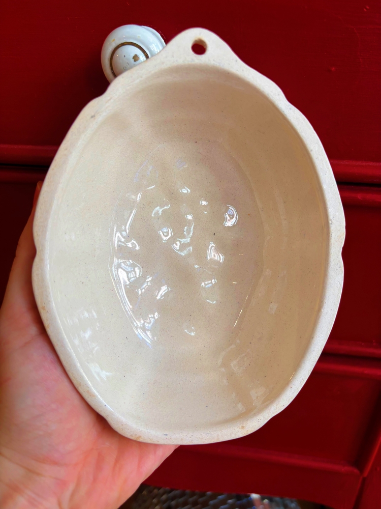 60’s French Ceramic Cake Mold Wall Decor