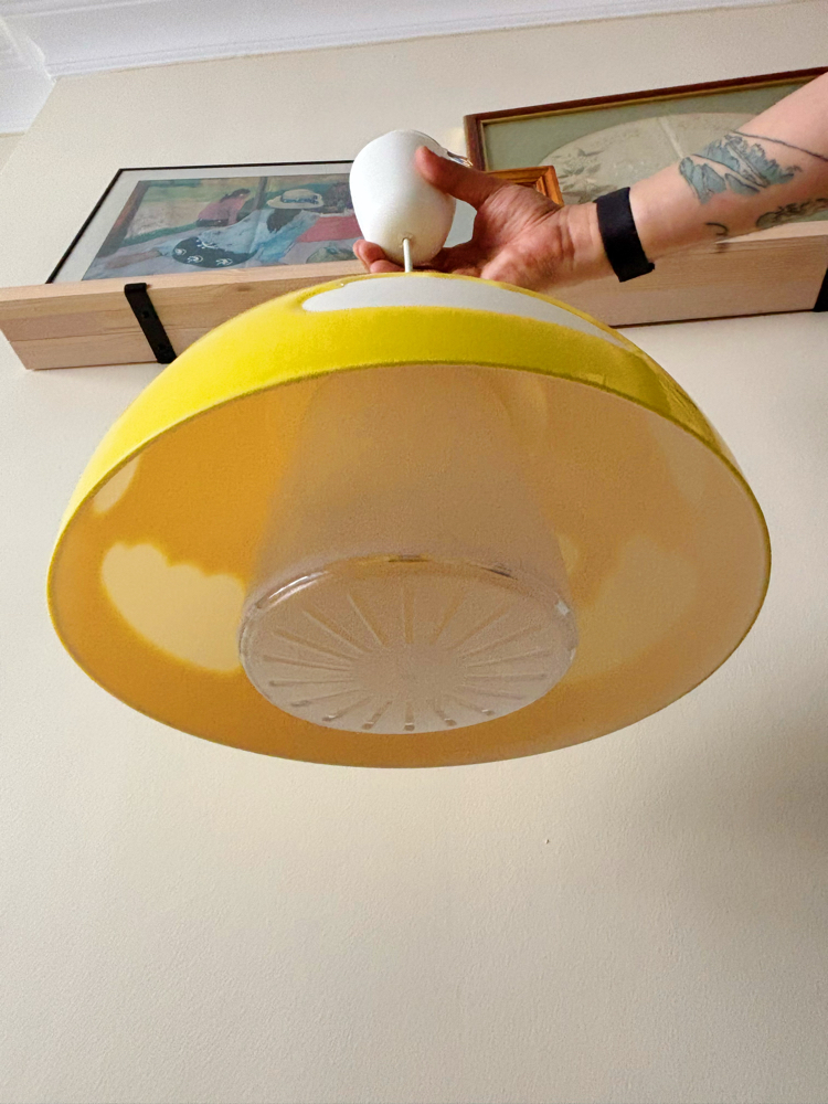 00’s Ikea Yellow Cloud Ceiling Lamp 