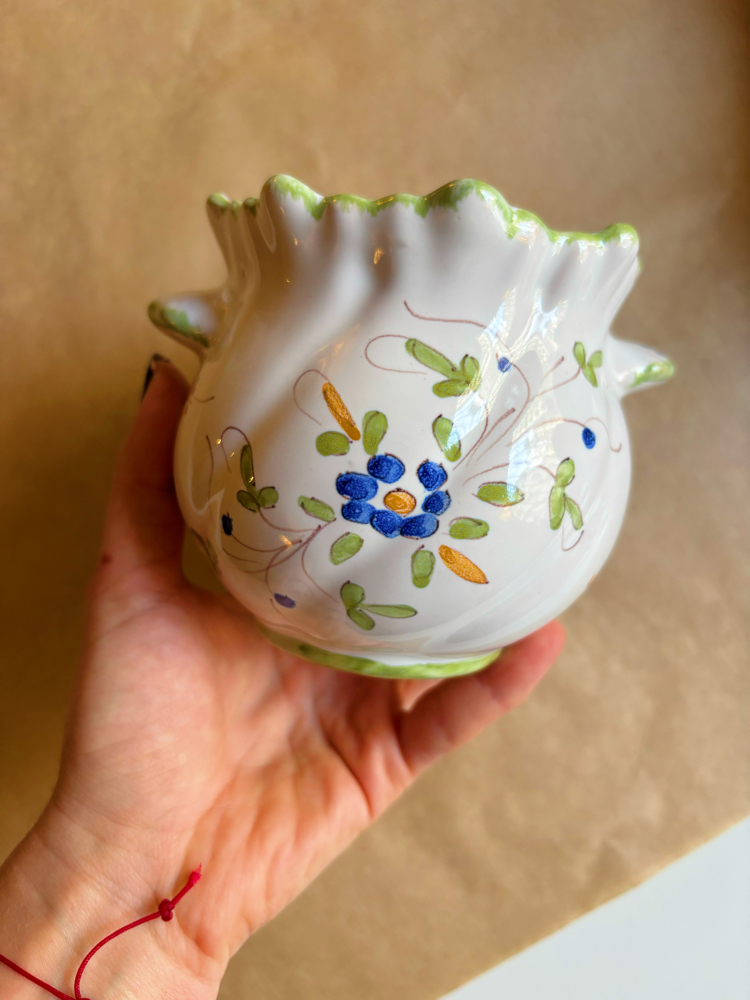 60’s French Pottery Handmade Candy Bowl