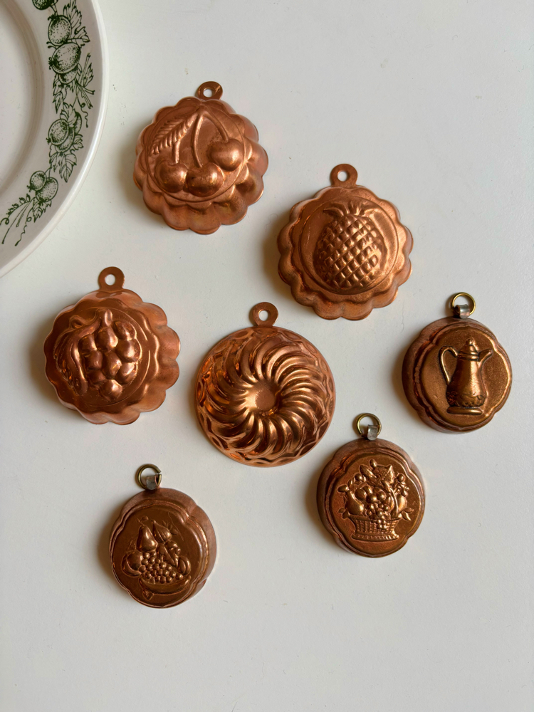 60’s Mini Copper Chocolate Molds