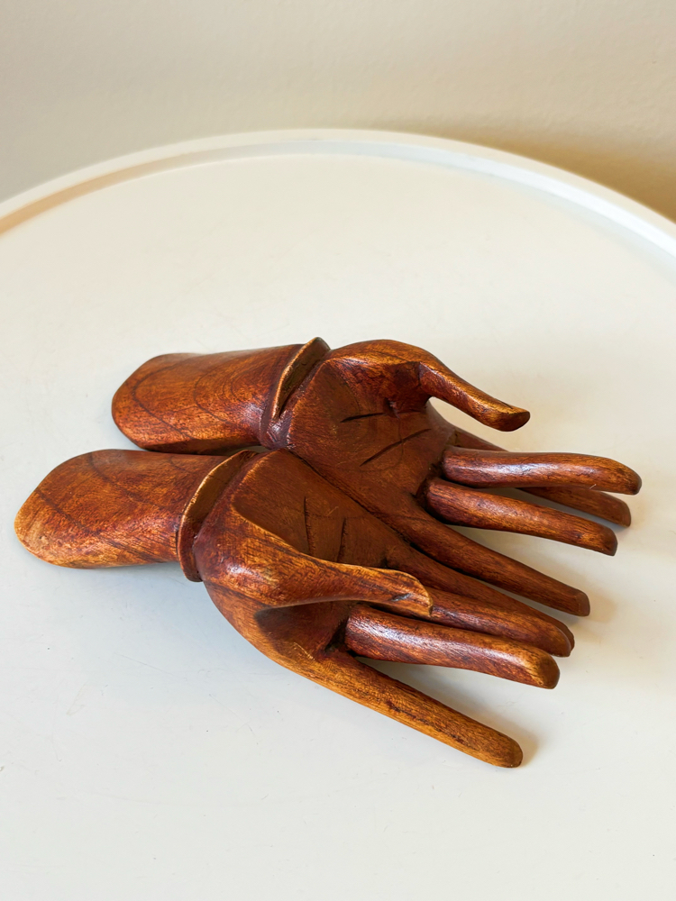 Handmade Wooden Hand Sculpture