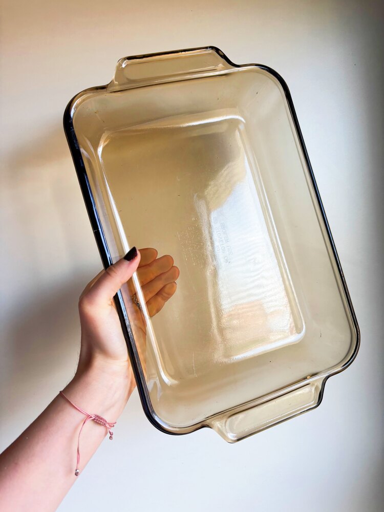 80’s American Anchor Hocking Amber Glass Baking Dishes 