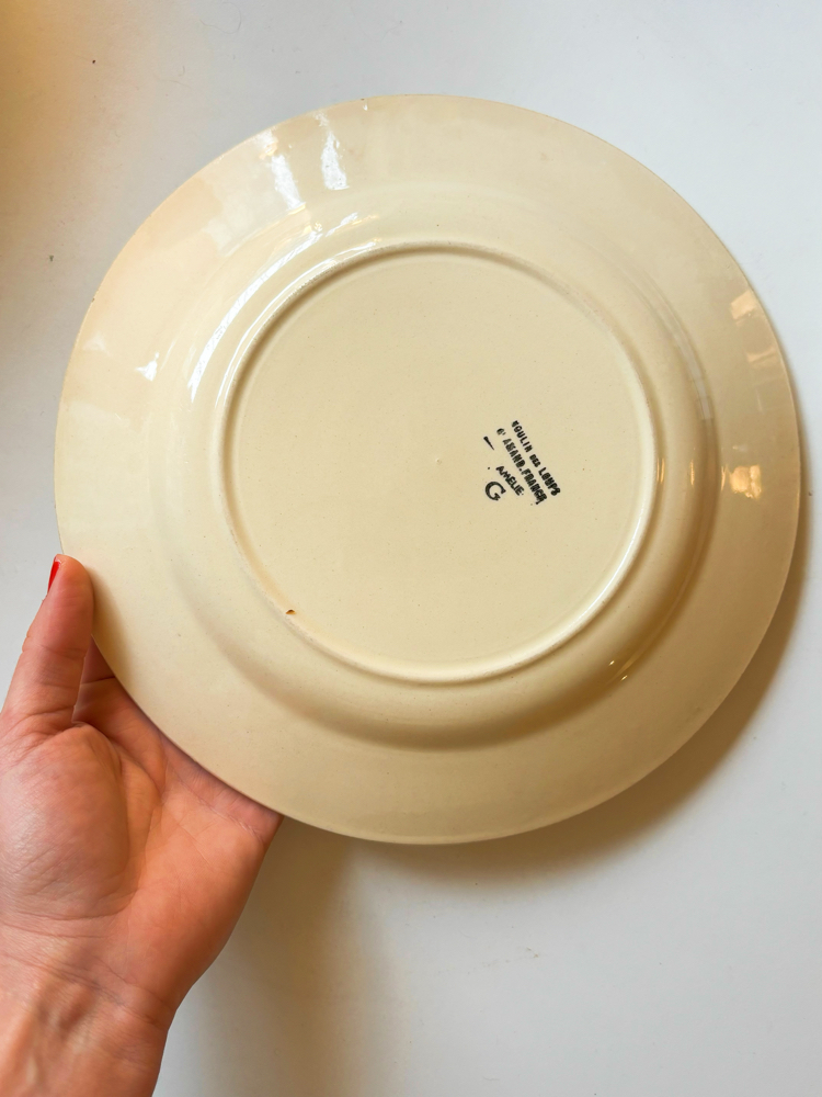 70’s French Hand Painted Wall Plate