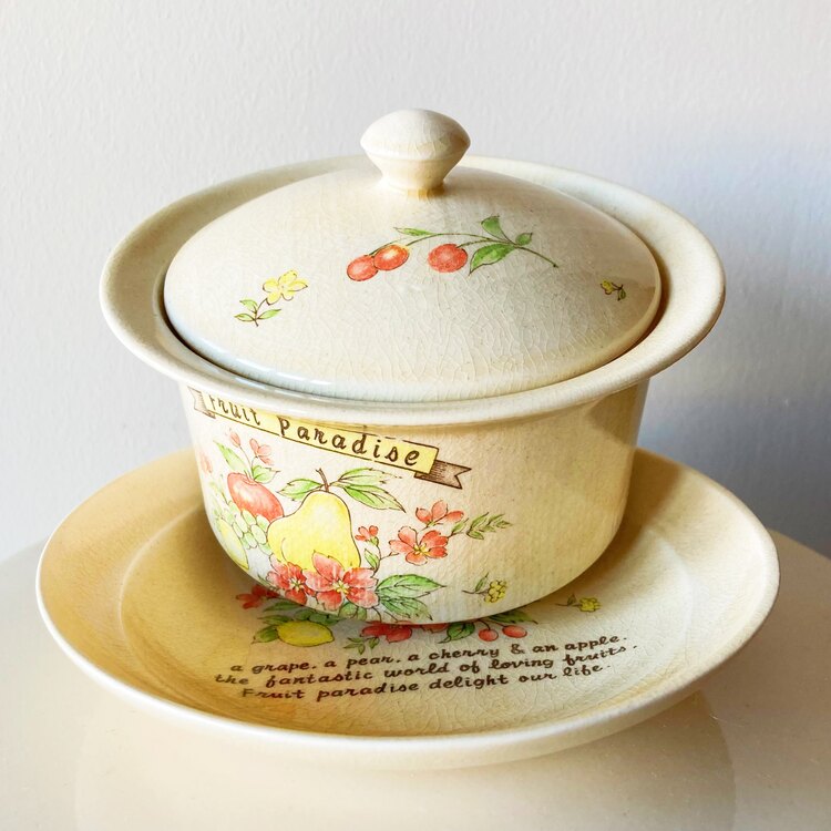 “Fruit Paradise” Vintage Ceramic Box 